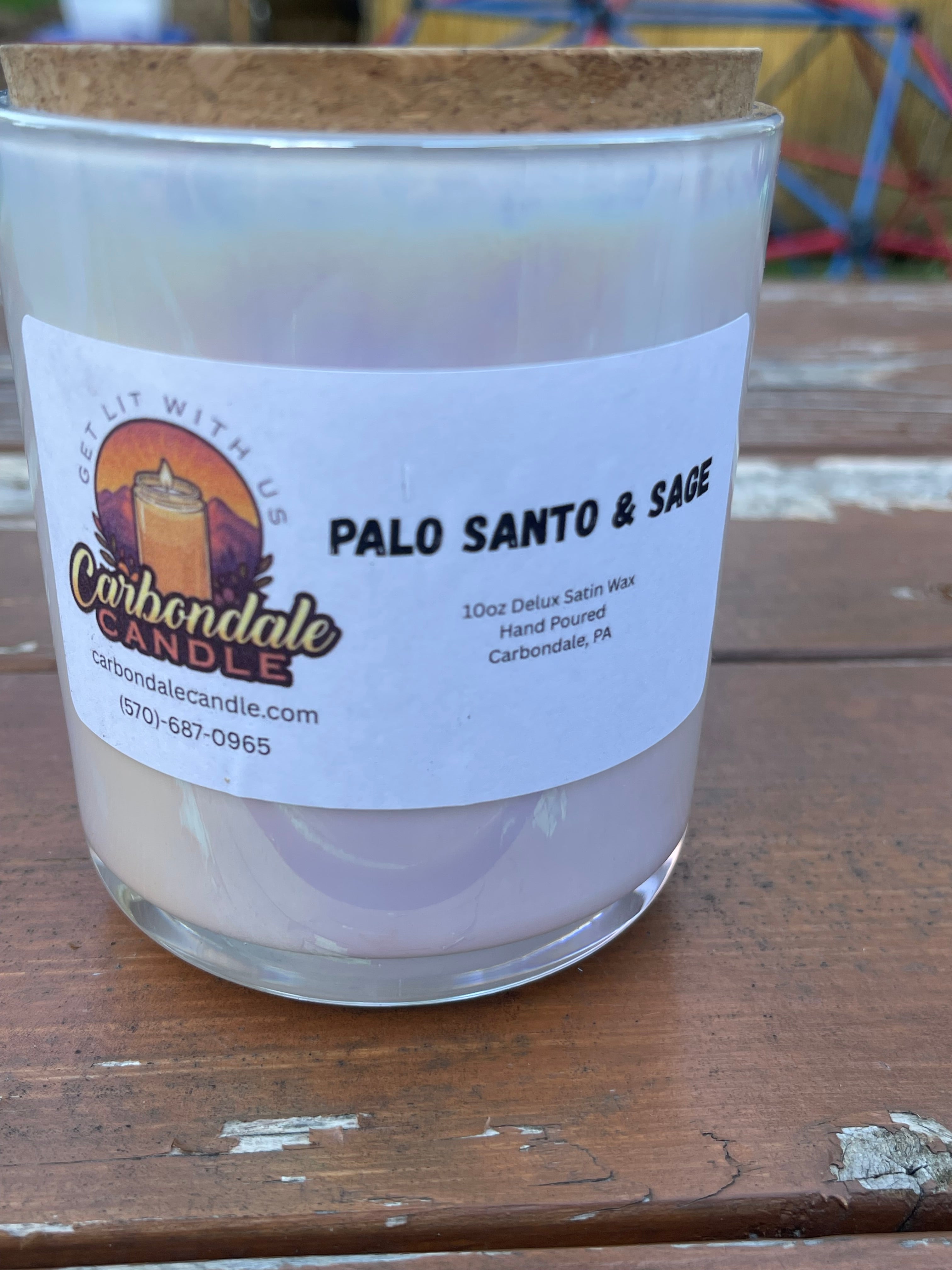 10oz Frosted Jar Candle, Scented