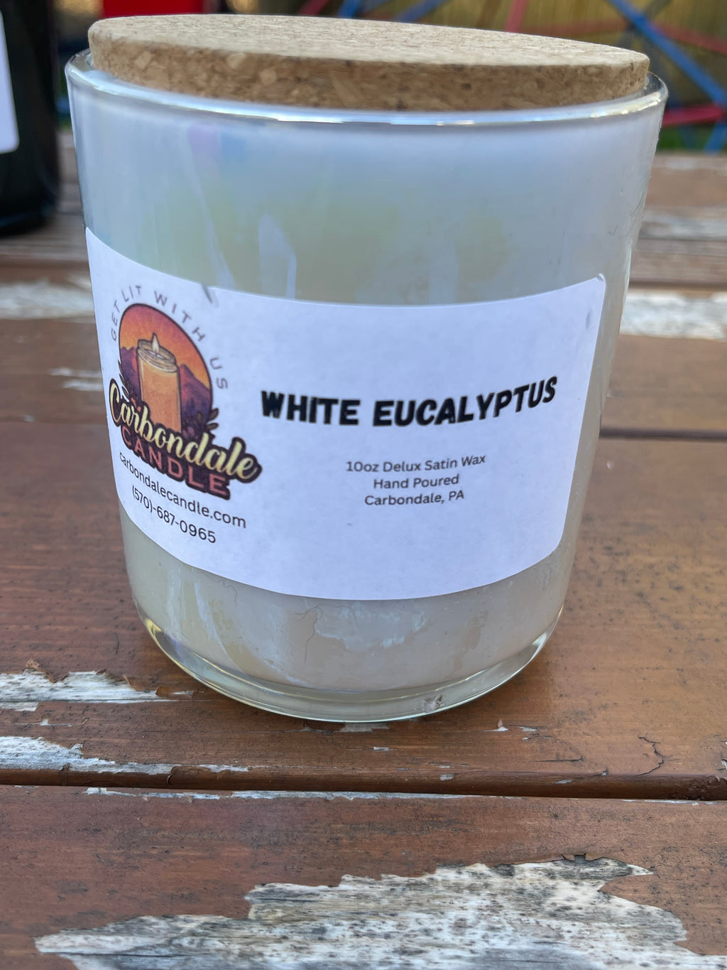 10oz Frosted Jar Candle, Scented