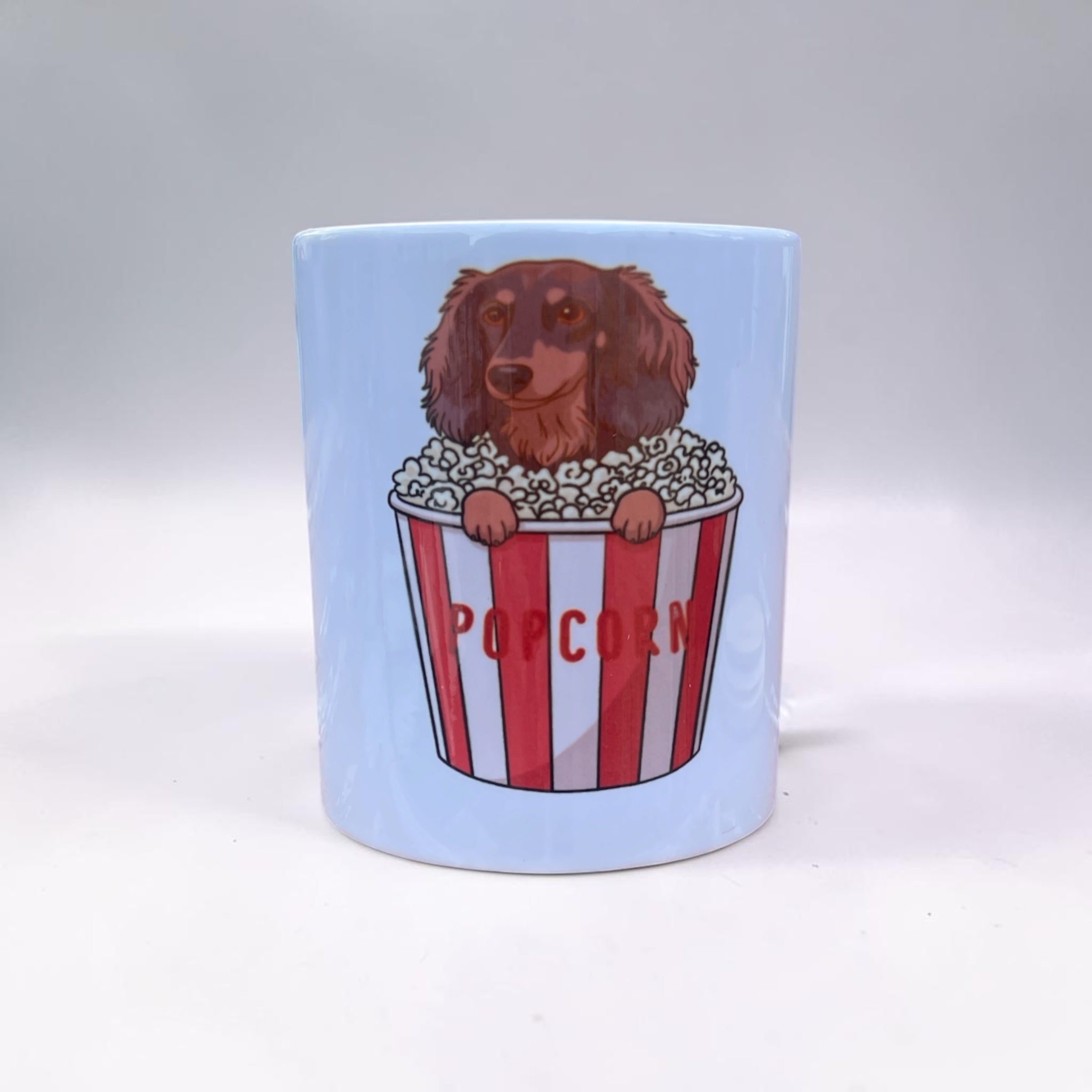 Dachshund in popcorn