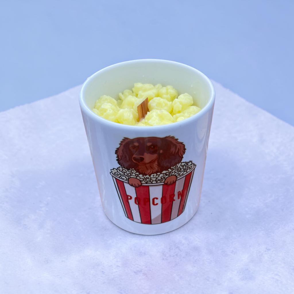 Dachshund in popcorn